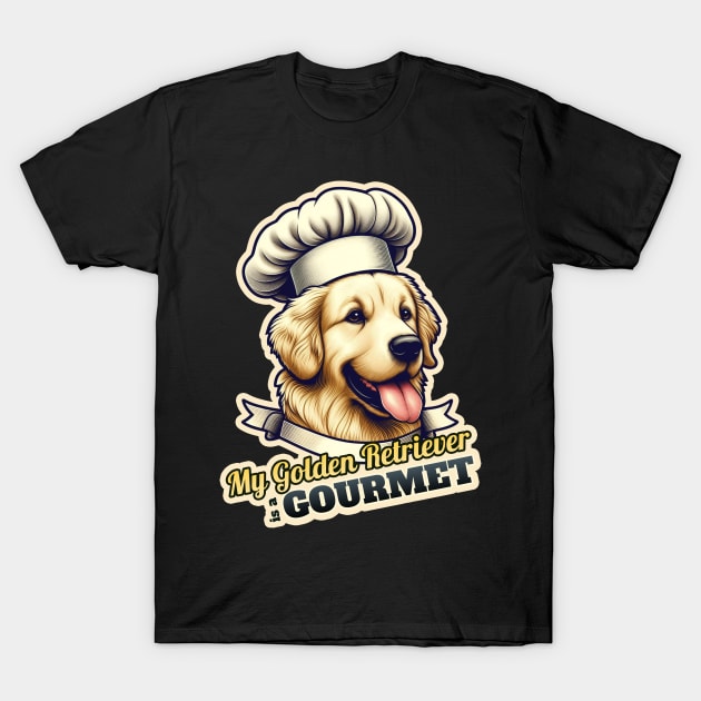 Golden Retriever Chef 3 T-Shirt by k9-tee